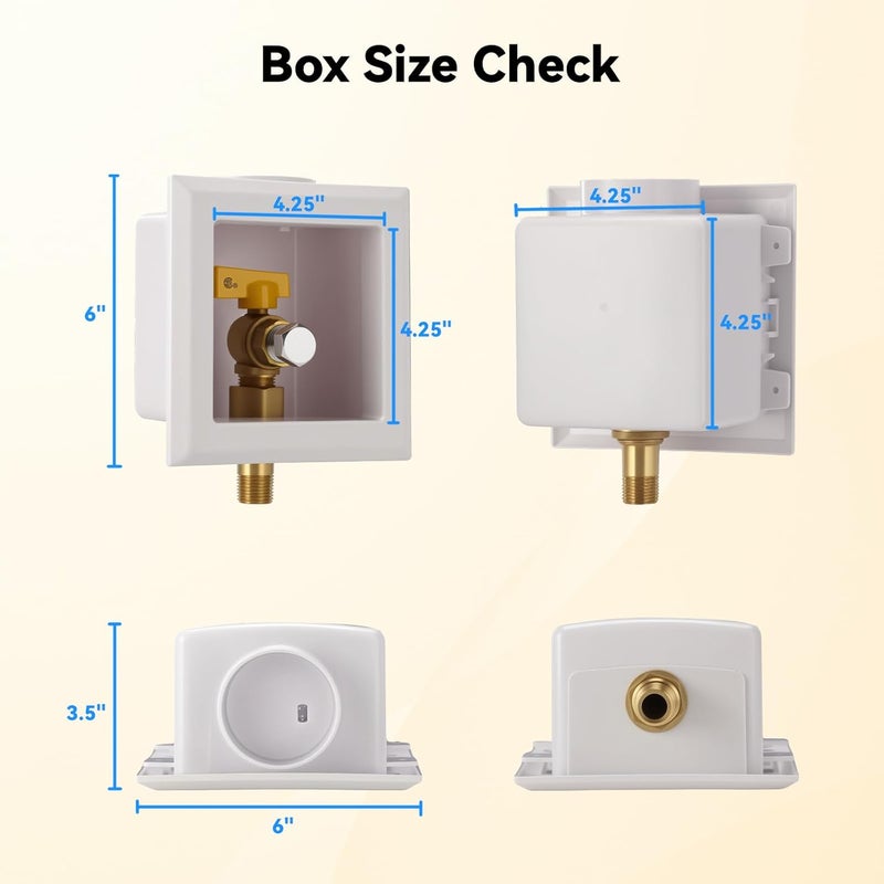 Solimeta Gas Outlet Box, 1/2" NPT, White - Image 5